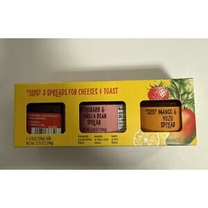 Trader Joe's 3 Spreads for Cheeses & Toast 13.75 Oz Strawberry Rhubarb Mango